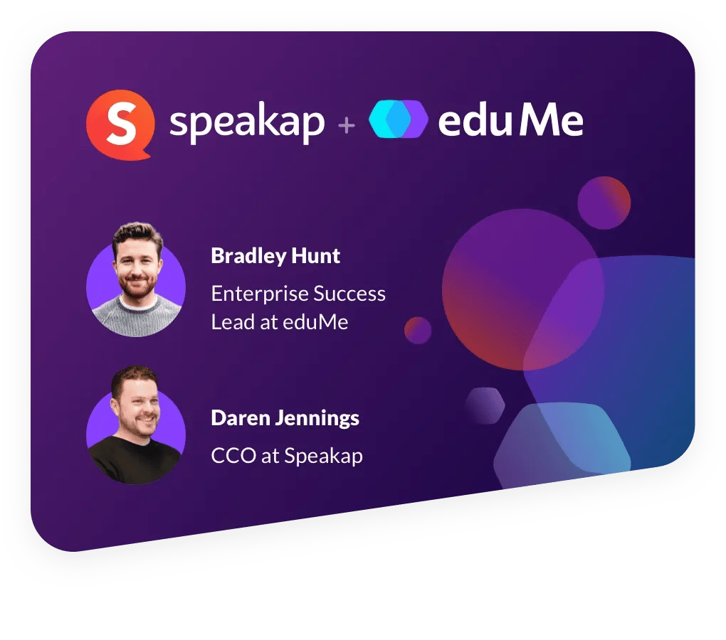 Events page hero - Webinar Speakap + eduMe